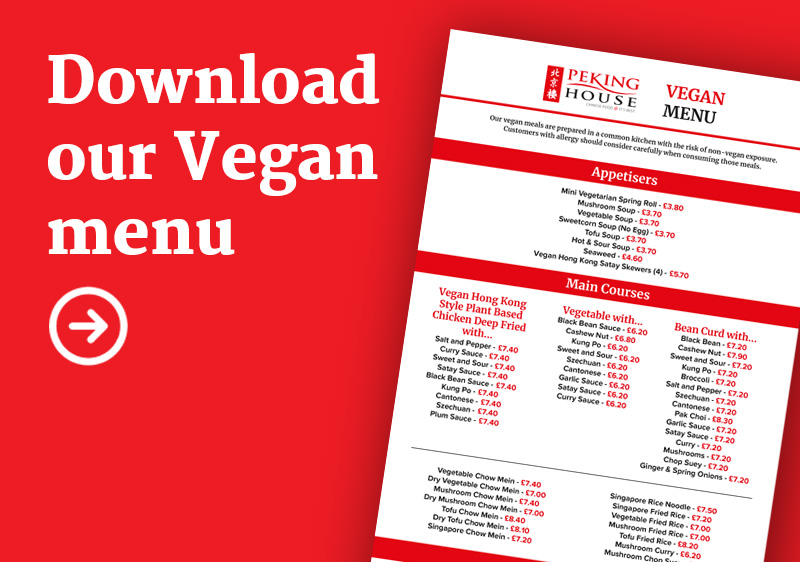 Vegan Menu